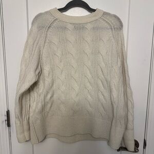 Cream cable knit style sweater